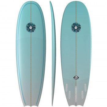 Lemon Head PU Series Surfboard in Blue Fade/4-1Fins-Prebook