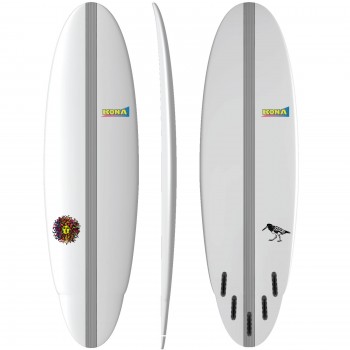 Oyster Catcher EPS Carbon Surfboard in Clear/Carbon