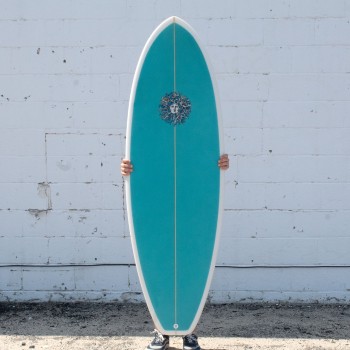 Jersey Jack PU Series Surfboard in Light Blue Spray