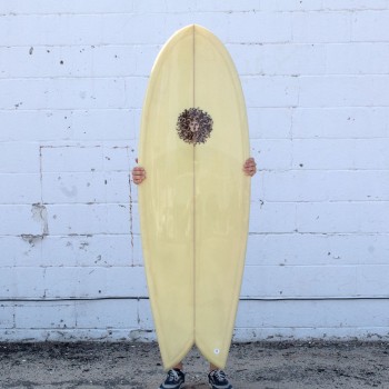 Twinner Fish PU Series Surfboard in Sand Tint