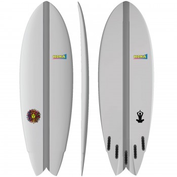 Zen EPS Carbon Series Surfboard in Clear/Carbon