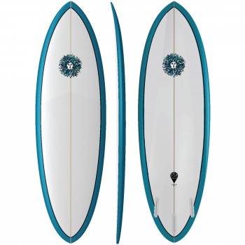 Traveler Twin PU Series Surfboard in Dark Teal-Prebook