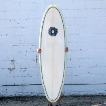 Oyster Catcher PU Series Surfboard in Clear/Olive/5Fins