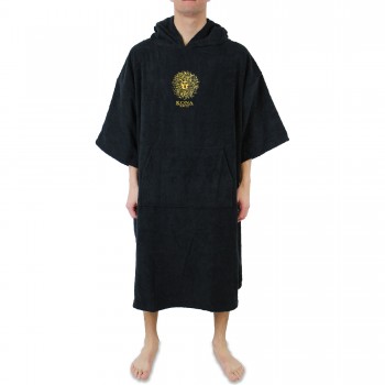 Changing Towel Surf Poncho in Black