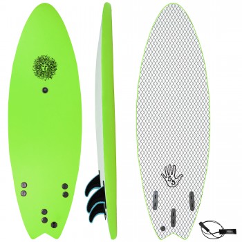 The 5-5 Short Softboard in Green