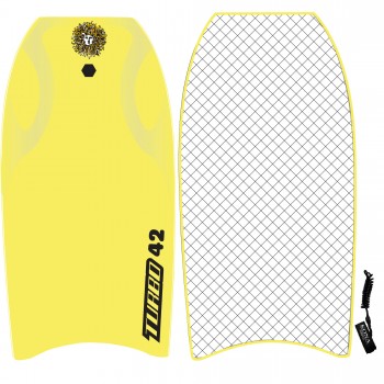 Turbo Contour Bodyboard in Yellow/White