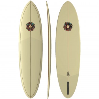 Daily Tripper PU Series Surfboard in Cream/Coffee-Prebook