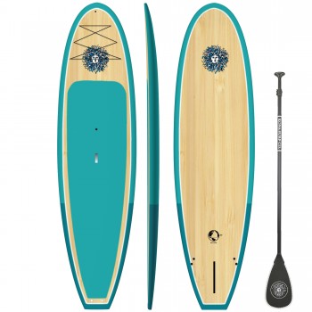 The Escape Standup Paddleboard Package in Bamboo/2T Teal/Bamboo