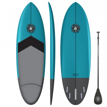 Wave Catcher Standup Paddleboard Package in Blue/Grey