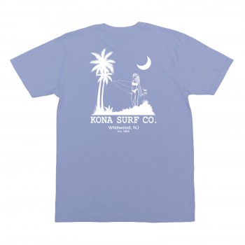Moon Light Surf  Womens T-Shirt in Periwinkle