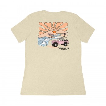 Mountain Swell Womens T-Shirt in Natural Triblend