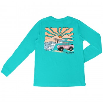 Mountain Swell Womens Long Sleeve Shirt in Teal