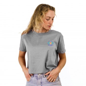 Tunnels Womens Cropped T-Shirt in Heather