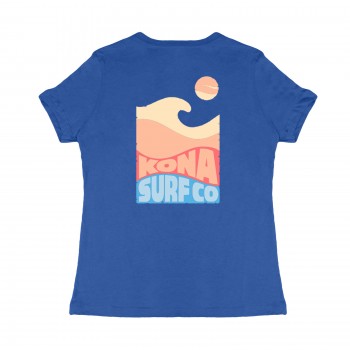 Sunny Side Womens T-Shirt in True Royal Triblend