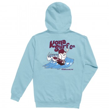 For The Phils Womens Pullover Hoodie in Blue Aqua