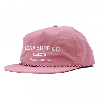 The Signature Womens Snapback Hat in Dusty Rose/White