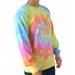 Original Sun Outline Tie Dye Mens Long Sleeve Shirt